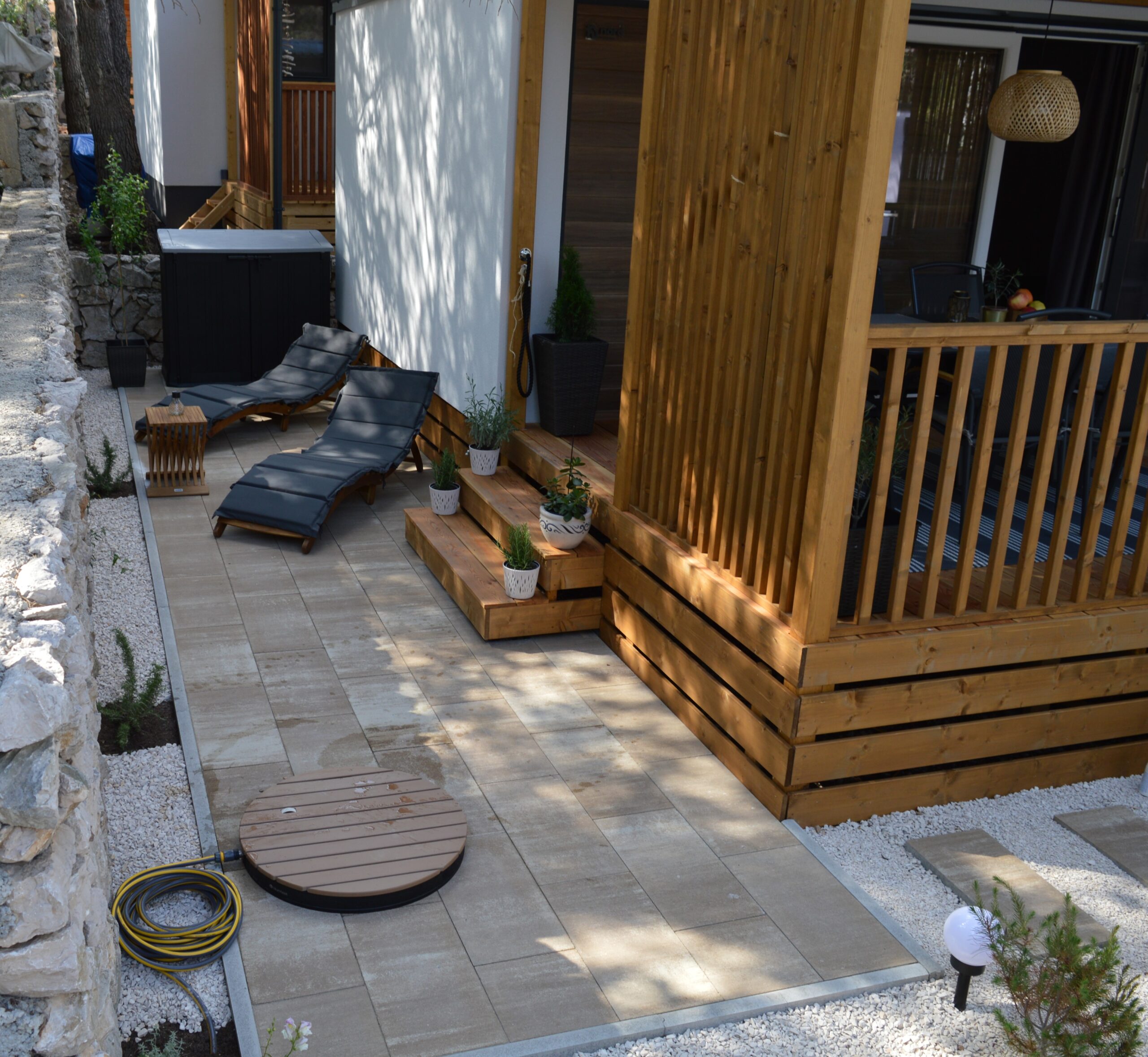 Terrace with shower Terrace with shower